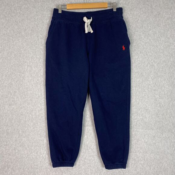 Polo Ralph Lauren Pants Mens M Cruise Navy The RL Fleece Sweatpant - Picture 1 of 9